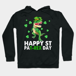 Happy St PaT-Rex Dinosaur Saint Patrick's Day, Funny Patrick's Day Hoodie